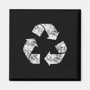Imán Símbolo de reciclaje Entorno del Día de la Tierra 