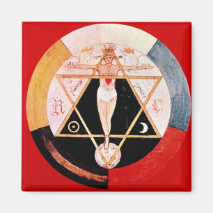 Imán Símbolo de Rosicrucian de la orden hermética