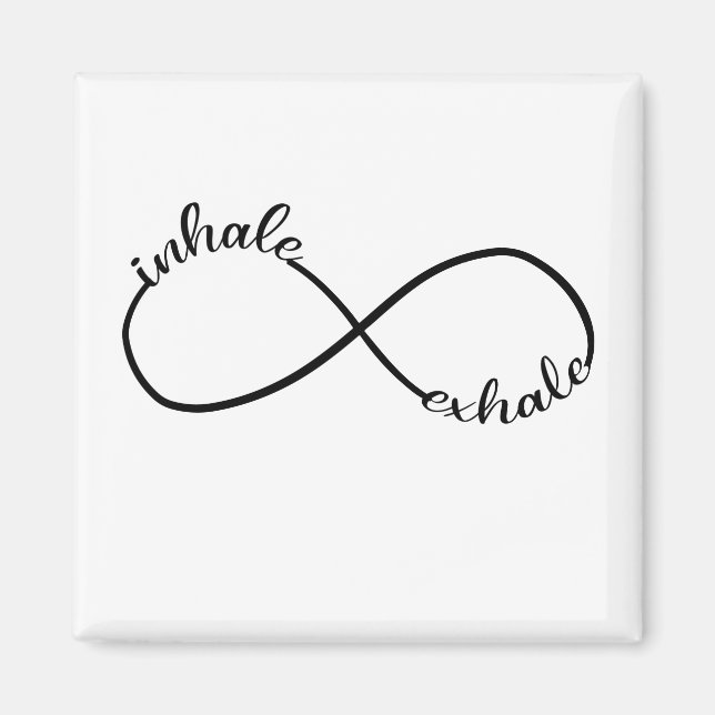 Imán Símbolo de Rótulo infinito de inhalación T-Shirt Y (Frente)