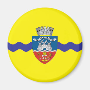 Imán símbolo de Rumania de la bandera de la ciudad del