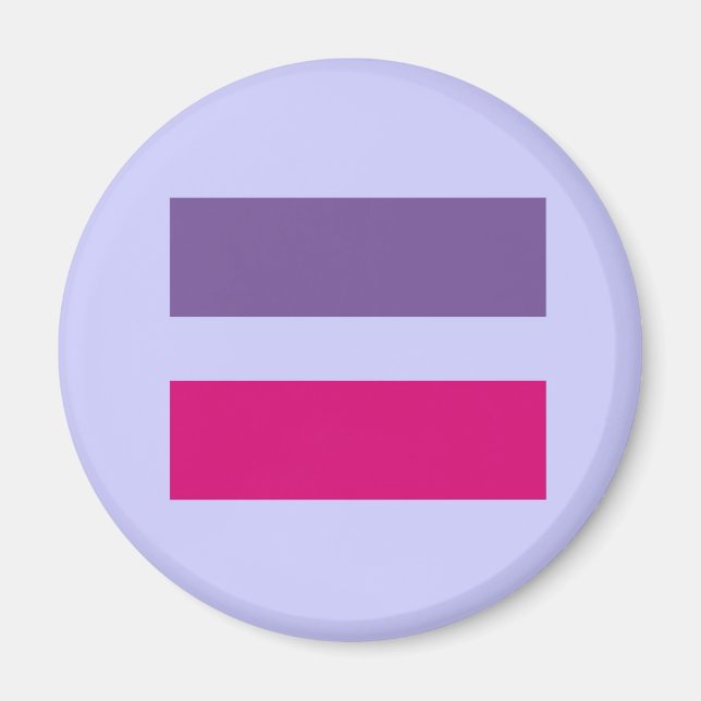 Imán símbolo de signo igual igualdad de matrimonio gay  (Frente)