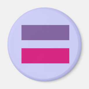 Imán símbolo de signo igual igualdad matrimonio gay bi