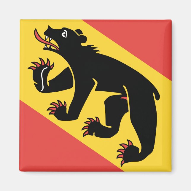 Imán Símbolo de Suiza del cantón de Berna (Frente)
