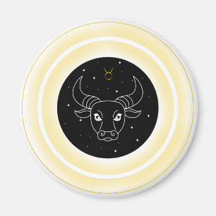 Imán Símbolo de Tauro – Emblema Mínimo de Astrología