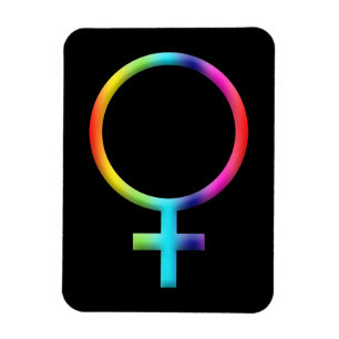Imán Símbolo de Venus Arcoíris Astrología Zodiaco Signo
