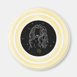 Imán Símbolo de Virgo – Emblema Mínimo de Astrología