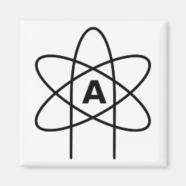 Imán Símbolo del ateísmo (Emblema de Átomo)