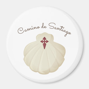 Imán símbolo del Camino de Santiago