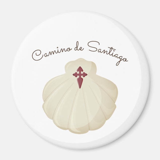 Imán símbolo del Camino de Santiago (Frente)