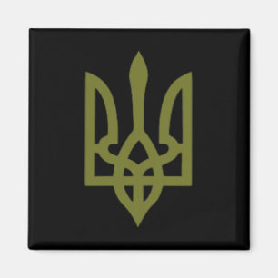 Imán Símbolo del escudo de la bandera de Ucrania Logoti