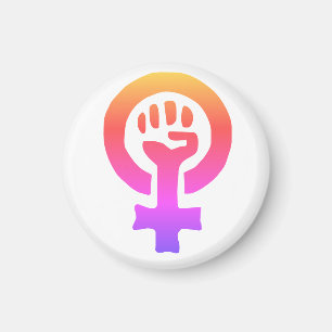 Imán Símbolo del Feminismo Rojo