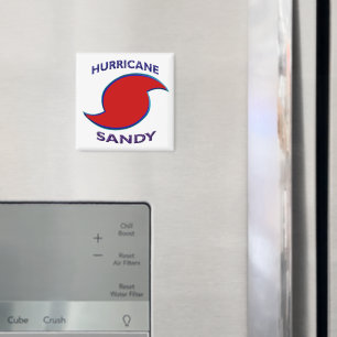 Imán Símbolo del huracán Sandy