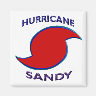 Imán Símbolo del huracán Sandy