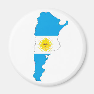 Imán símbolo del mapa de la bandera argentina