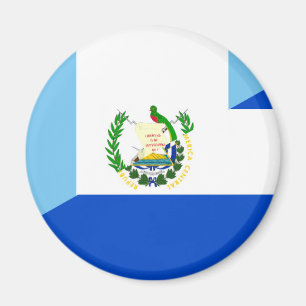 Imán símbolo del país de media bandera de guatemala el 