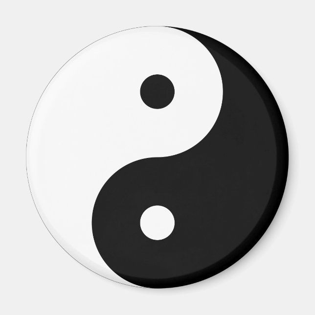 Imán Símbolo filosófico motivacional Yin y Yang (Frente)