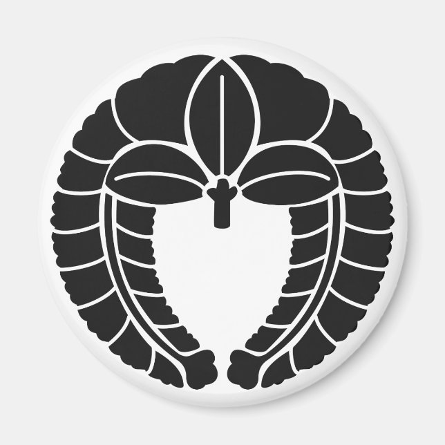 Imán Símbolo japonés del escudo familiar (KAMON) (Frente)