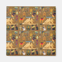 Imán Símbolo jeroglífico del patrón egipcio antiguo