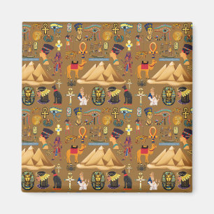 Imán Símbolo jeroglífico del patrón egipcio antiguo