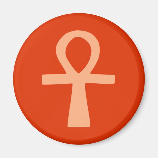 Imán Símbolo kemetismo (naranja) (Frente)