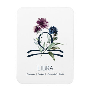Imán Símbolo libra zodiaco