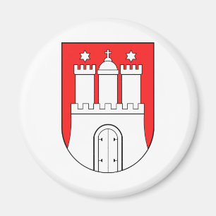 Imán Símbolo oficial de Hamburgo Alemania del escudo d