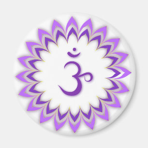 Imán Símbolo Om / Crown Chakra