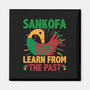 Imán Símbolo Sankofa y Adinkra Ghana para historia negr