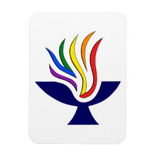 Imán Símbolo TVUUC logotipo de cáliz de floración