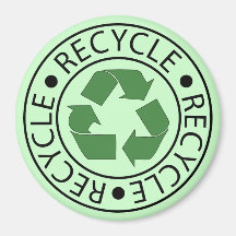 Símbolo verde de reciclaje Ve verde Día de la Tier