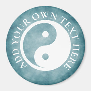 Imán Símbolo Yin Yang - diseño de tatuajes sólidos 2