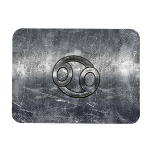 Imán Símbolo zodiaco de cáncer en estilo industrial