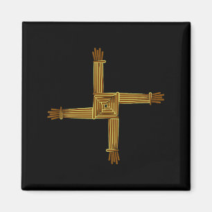 Imán Símbolos celtas Cruz de Brigid Nudo celta Símbolo