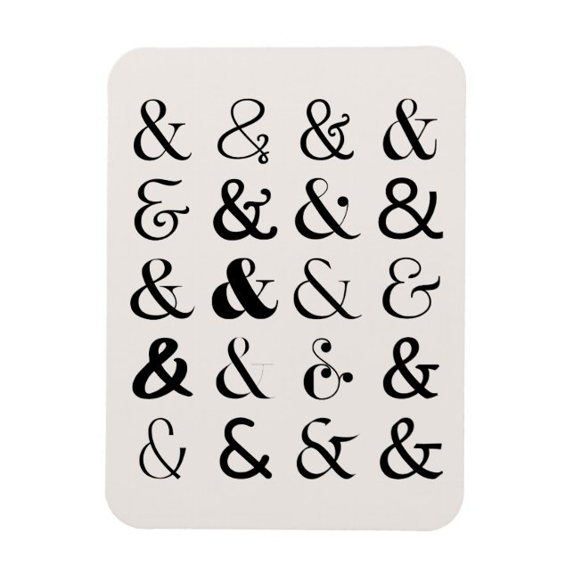Imán Símbolos de Ampersand (Vertical)