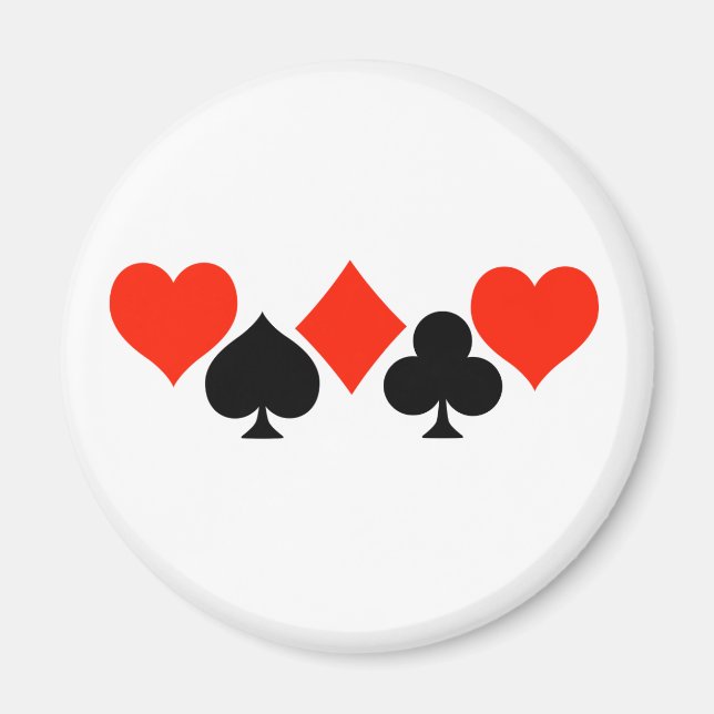 Imán Símbolos de tarjetas (Frente)