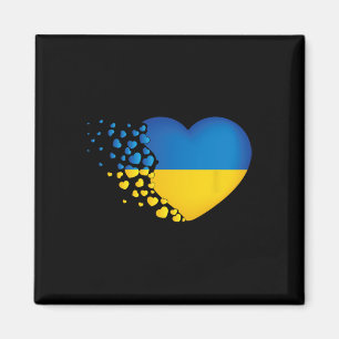 Imán Símbolos ucranianos Bandera ucraniana Corazón Amor