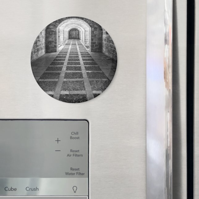 Imán Simetría en blanco y negro (In situ (nevera))
