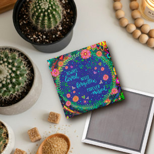 Imán Simpatía nunca olvidada Pérdida Inspiradora Floral