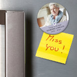 Imán Simpatía por siempre en nuestra foto del corazón<br><div class="desc">El diseño presenta su imán favorito de fotos,  corazón decorativo y plantilla de texto de personalizable.</div>