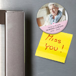 Imán Simpatía por siempre en nuestra foto del corazón<br><div class="desc">El diseño presenta su imán favorito de fotos,  corazón decorativo y plantilla de texto de personalizable.</div>