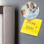 Imán Simpatía por siempre en nuestra foto del corazón<br><div class="desc">El diseño presenta su imán favorito de fotos,  corazón decorativo y plantilla de texto de personalizable.</div>