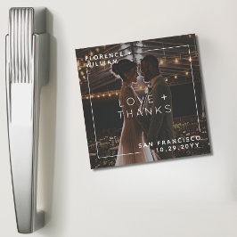 Imán Simple amor mínimo y foto de agradecimiento