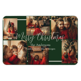 Imán Simple Border Holiday Card