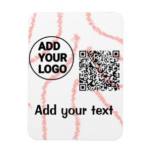 Imán Simple código qr minimal agregar logo escanear cód