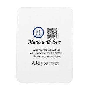 Imán Simple código qr minimalista agregar logo escanear