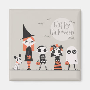 Imán simple con todo elegante de Halloween el