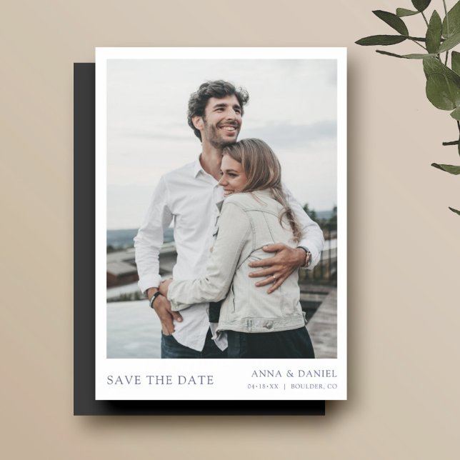 Imán Simple de Foto de Boda para Guardar la Fecha (Subido por el creador)