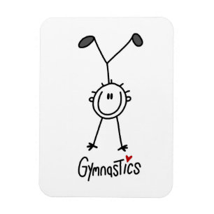 Imán Simple gimnasta de palitos