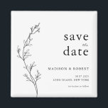 Imán Simple matrimonio floral Minimalista salva la fech<br><div class="desc">Simple matrimonio floral Minimalista salva la fecha</div>