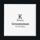 Imán SIMPLE MINIMAL añade tu nombre regalo personalizad<br><div class="desc">diseño</div>